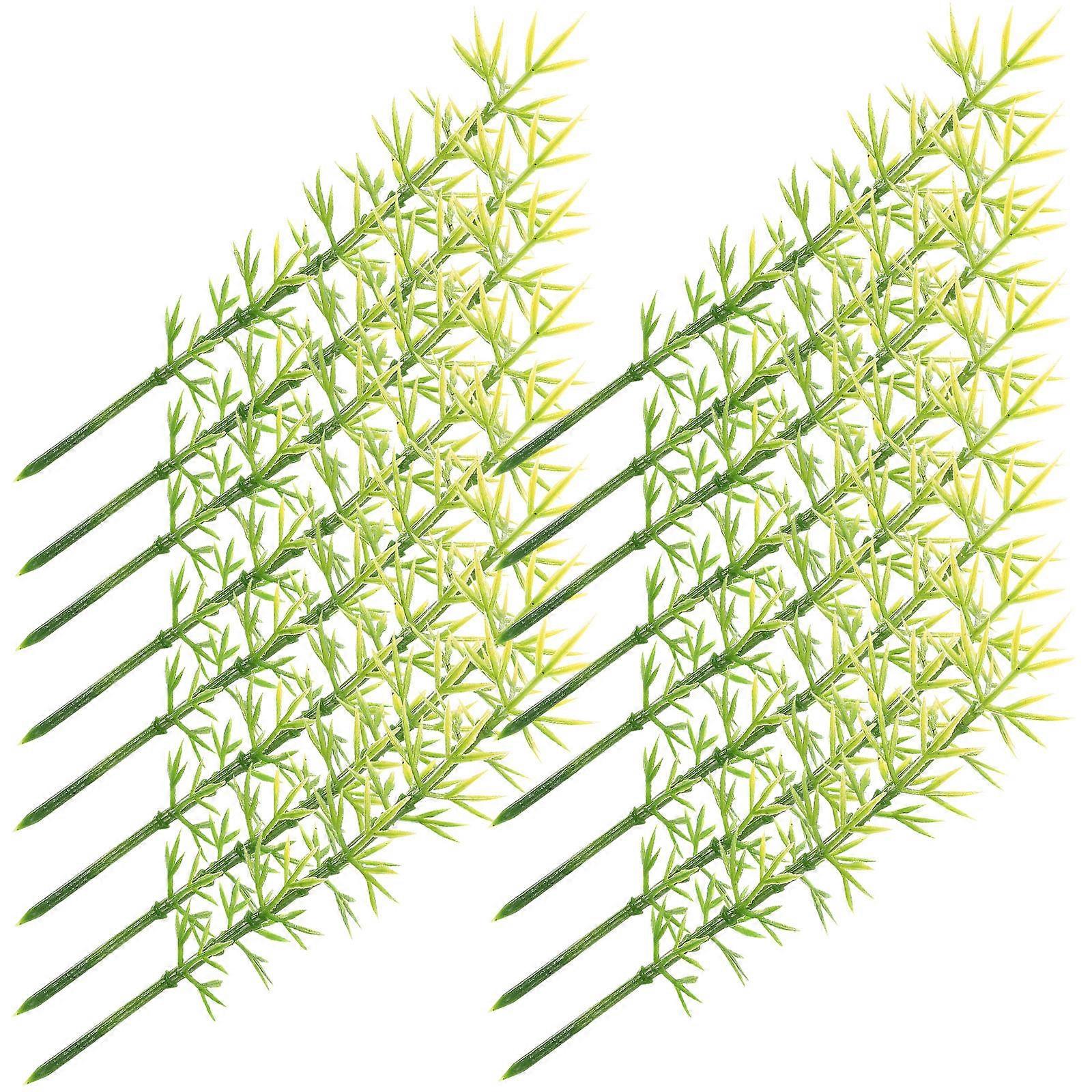 100pcs Plastic Model Bamboo Trees Green 1:200