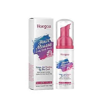 Hoegoa Curl Elastic Mousse - Moisturizes Curly Hair, Sets Style, Lightweight, Voluminous, Refreshing, Supports Hair Styling And Care