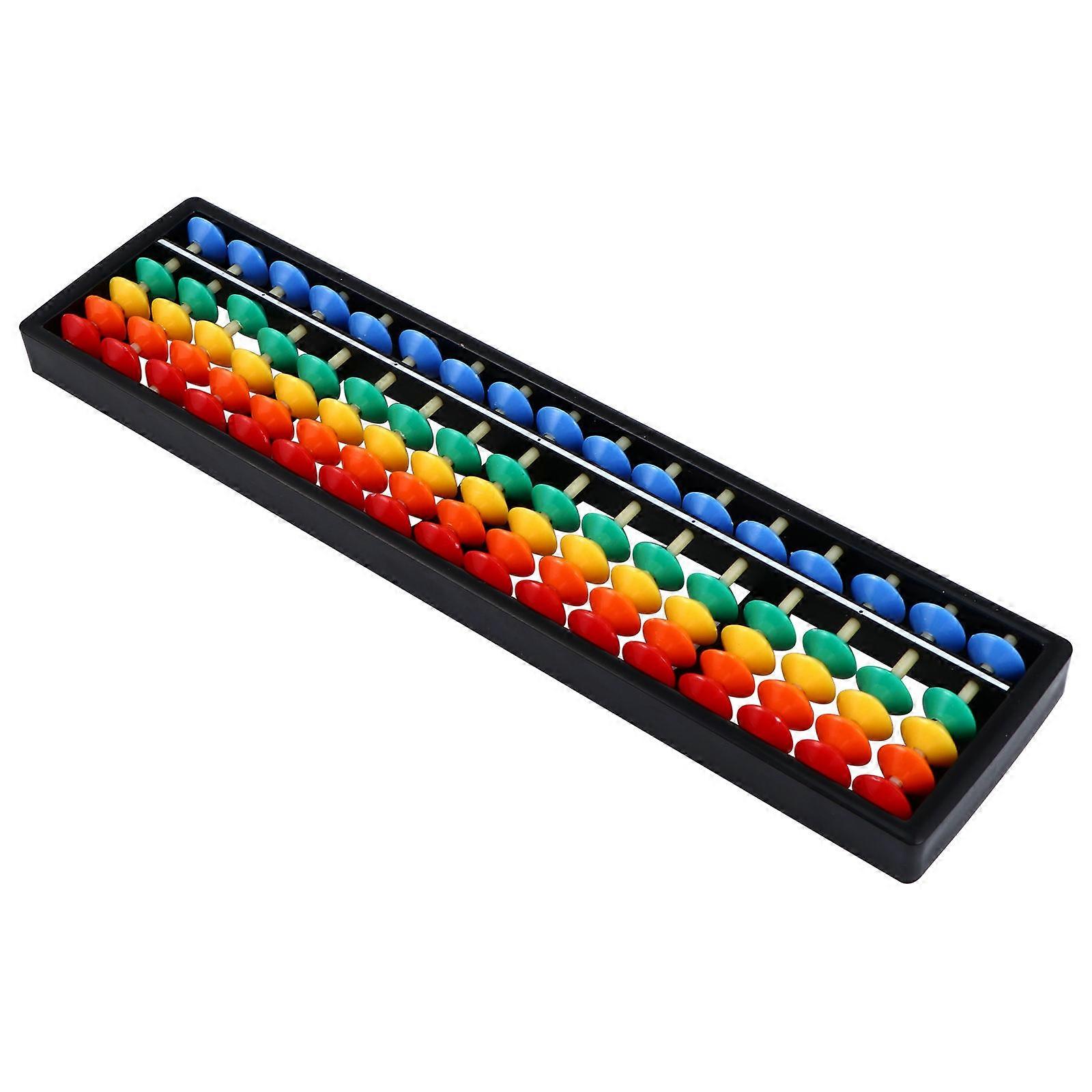 Student Math Abacus Numeracy Improvement Chinese Style Brain Development Children Rectangular 26.40X6.50X1.50Cm Abs 1Pack