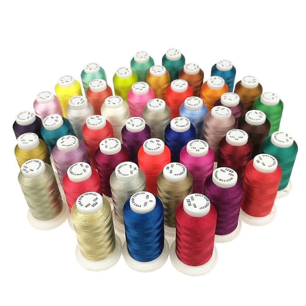 Cross Stitch Thread Polyester for Embroidery 2Sets with Assorted Colors