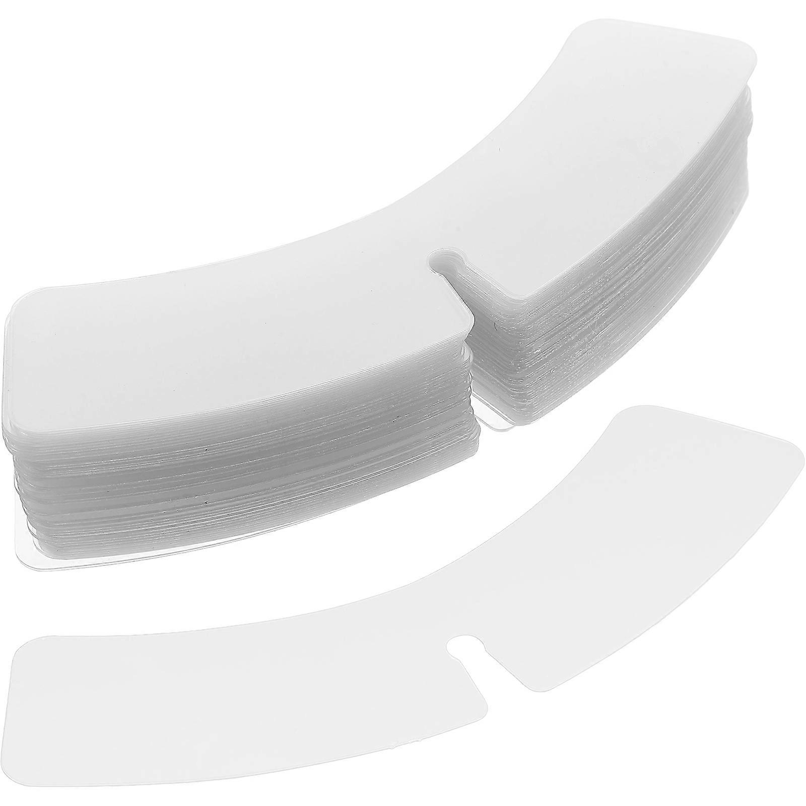 Collar Shape Fixing Plastic Support Rectangular Men Women 100Pack