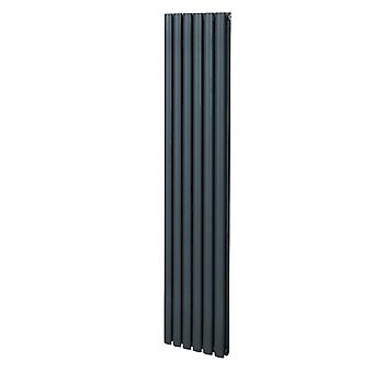 Oval Column Radiator 1800mm x 360mm Modern Designer Double Panel Central Heating Heater Matt
