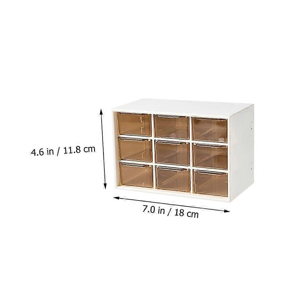Creative Storage Case Cosmetics Organizer for 2Pcs Desktop Storage