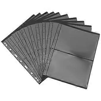 40 pochettes à timbres à feuilles mobiles standard, porte-timbres