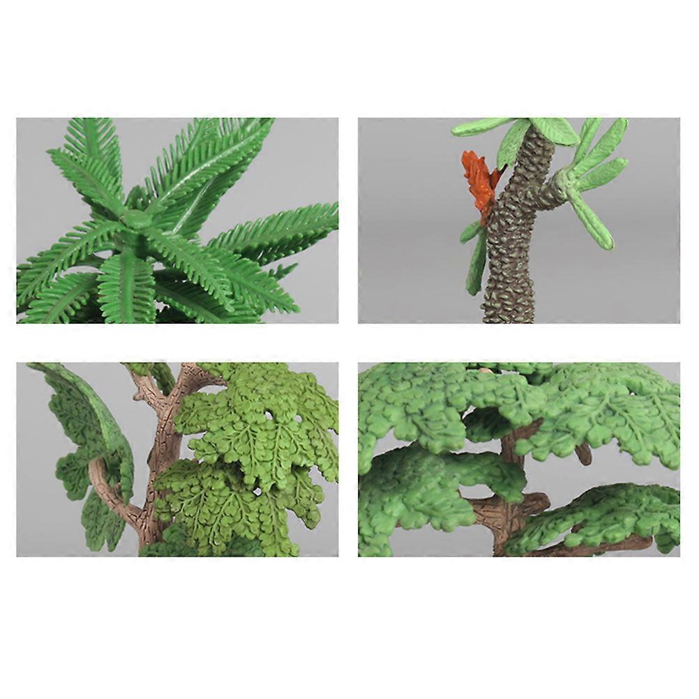 Simulation Tree Green Artificial Tree for Micro Landscape 3Pcs Set