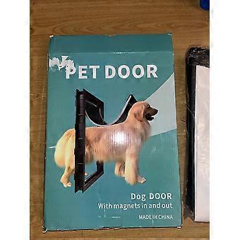 Pet Flap with Magnets In and Out Door Gate for Dogs XL