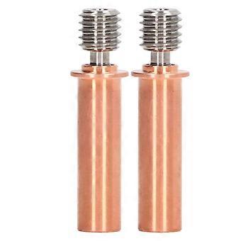 2Pcs Nozzle Throat Bimetal Heat Break Heatbreak Tube M6 3D Printer Accessory compatible withCR 6 SE