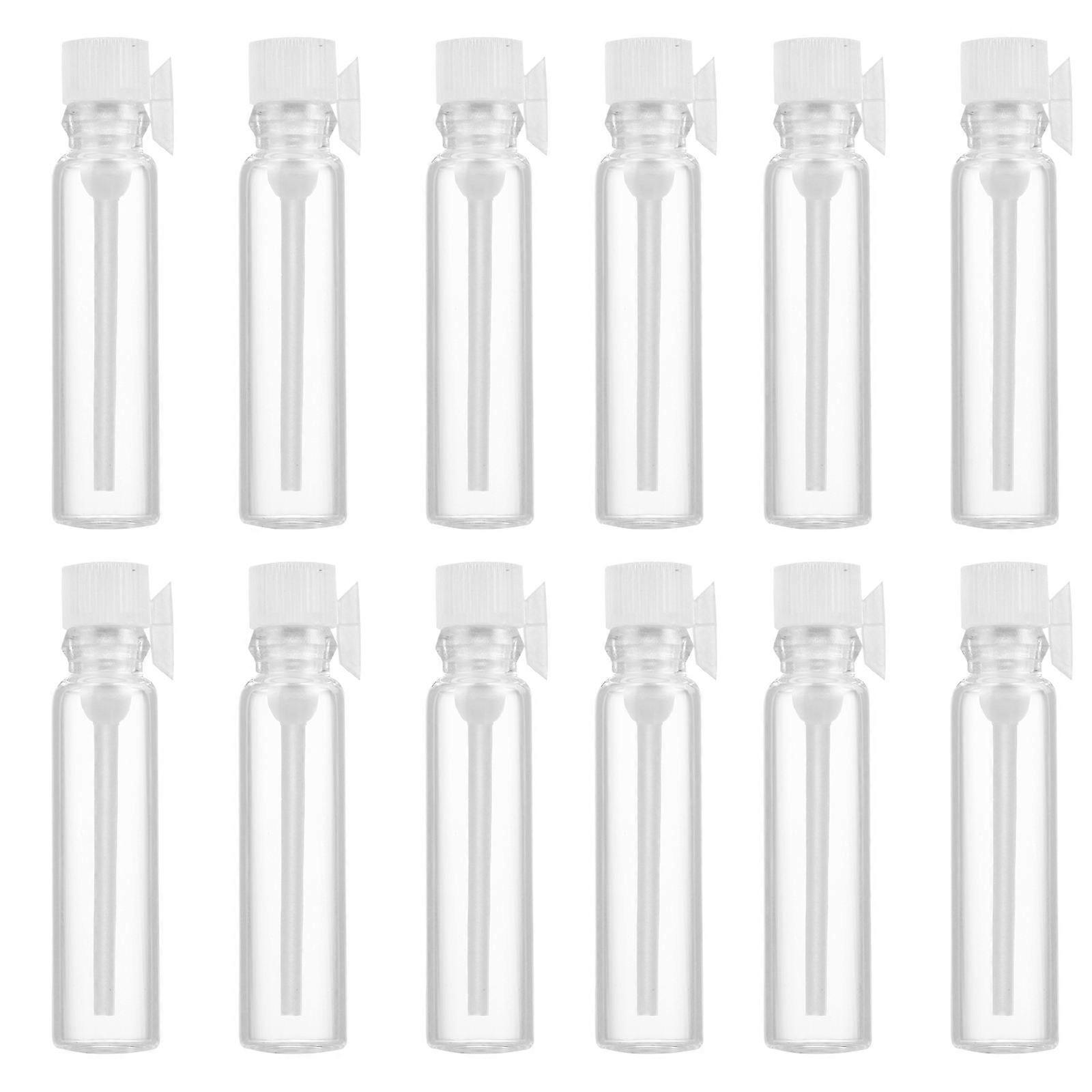 50pcs Empty Perfume Sample Bottles Mini Glass Refillable Sample Vial Containers