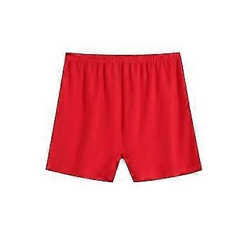 Seniors Women Cotton Underwear Loose Soft Boxer Briefs High-Waisted Boyshorts Panties for Middle Elderly Ladies 26-27