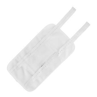 Pack d’huile de ricin compressé avec sangle élastique réglable Kit d’huile de ricin lavable en coton biologique réutilisable et anti-fuite blanc