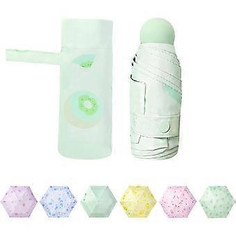 Liangnv Compact Travel Sun & Rain Umbrella Windproof Portable Mini Folding Umbrella for Girls Women