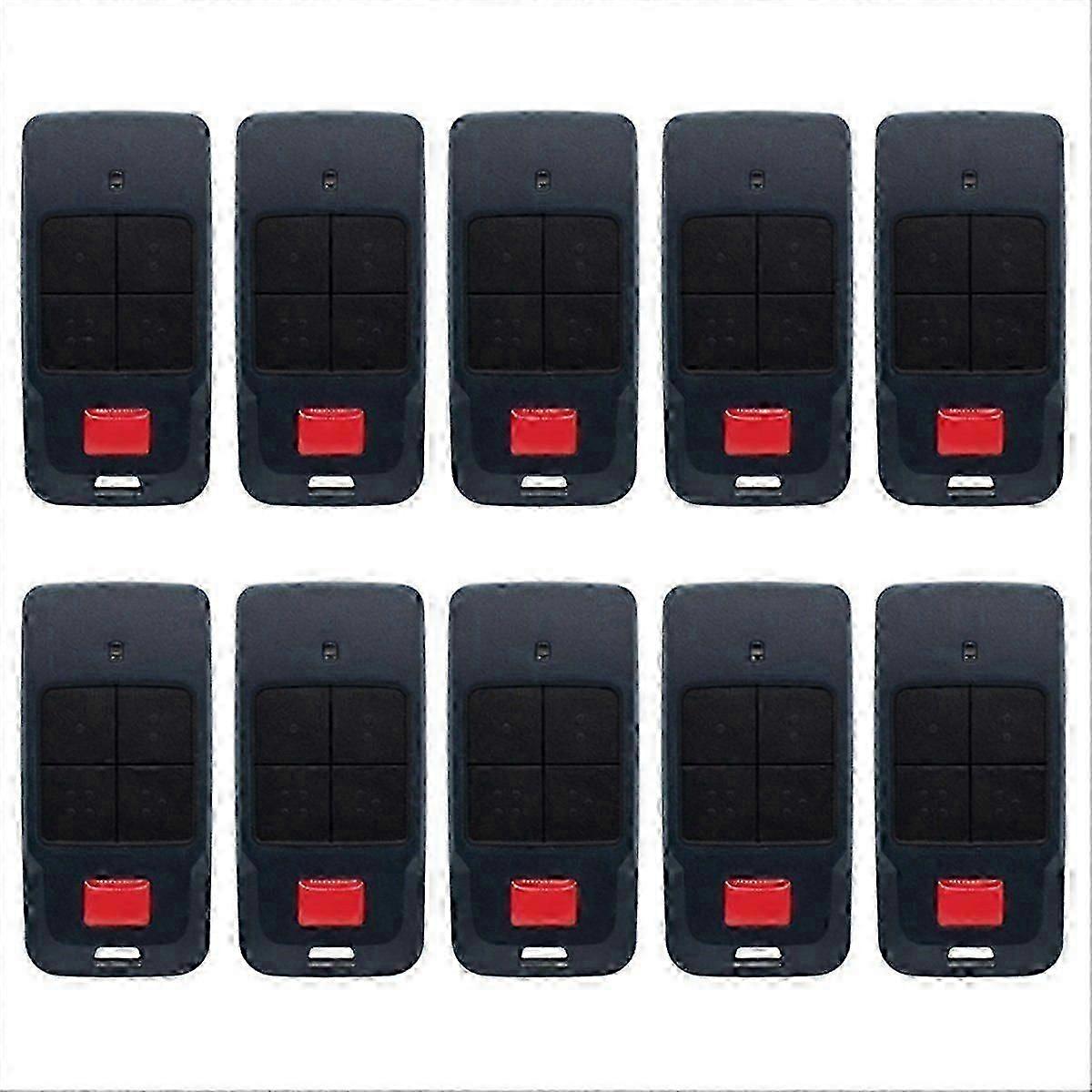 10 Pack 433.92MHz Rolling Code 4-Button Garage Door Remote Control Handheld Transmitter, Compatible with Rolling Code Openers