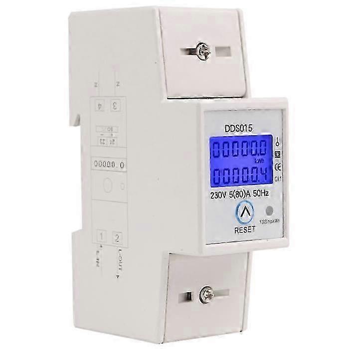 Energy meter - Wattmeter - Single-phase - 230V - 50A - LCD