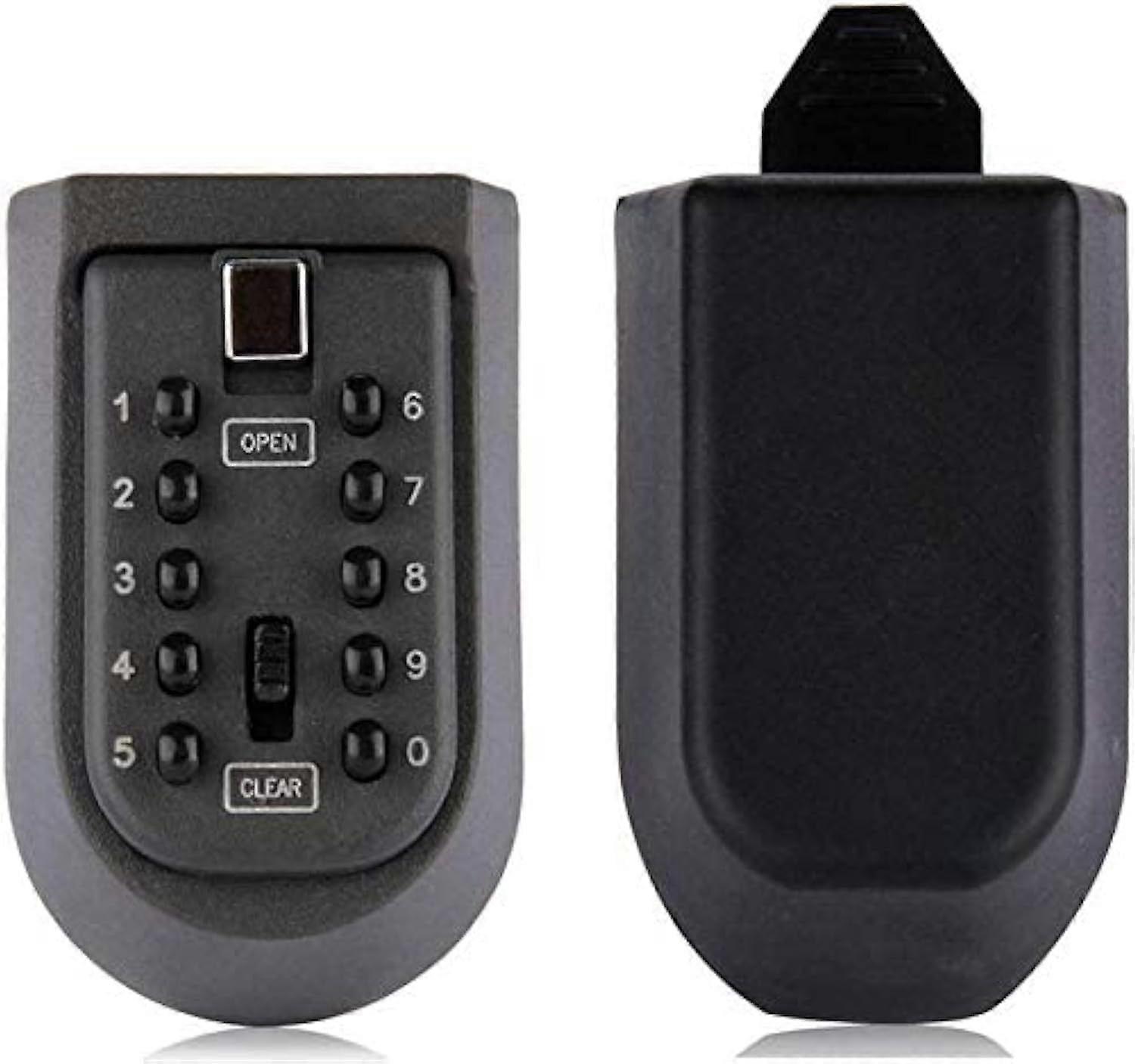 Indoor & Outdoor Key Lock Box Wall Mounted Push Button Combination Key Safe