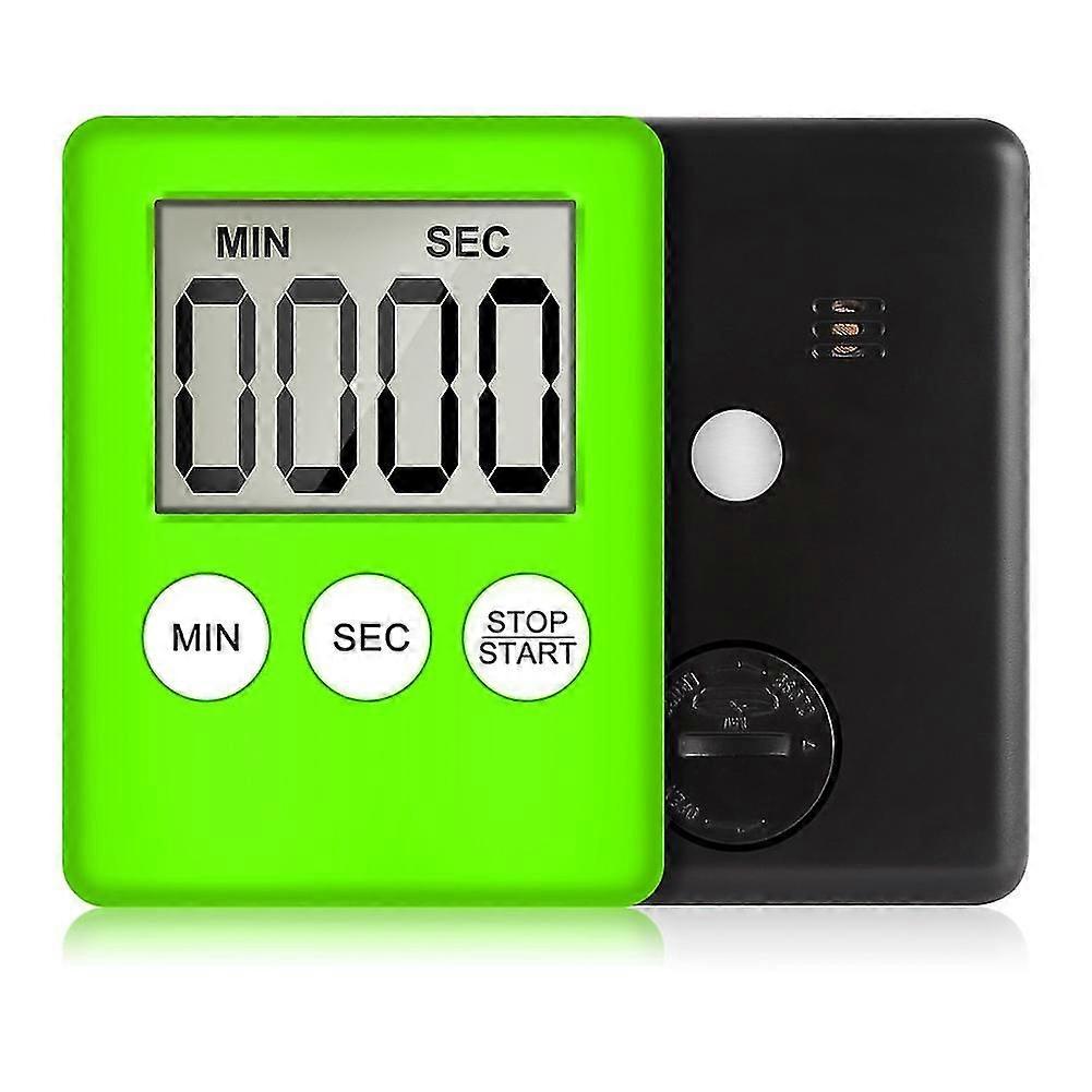 Super Thin LCD Digital Screen Kitchen Timer Square Cooking Count Up Countdown Alarm