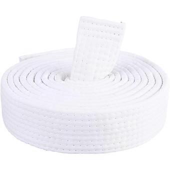 White Karate Belts Polyester Martial Arts Belt Judo Brazilian Jiu-Jitsu TKD Aikido Uniform Rank Belt Long Soft Universal Fit Adult Taekwondo Belts