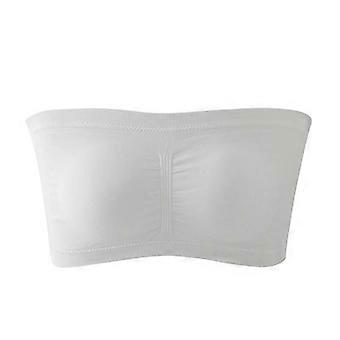 Bandeau Bra X-Large Beige, Strapless Push Up, Stretchy Comfortable, Invisible Support, Workout Casual Wear, High Elasticity