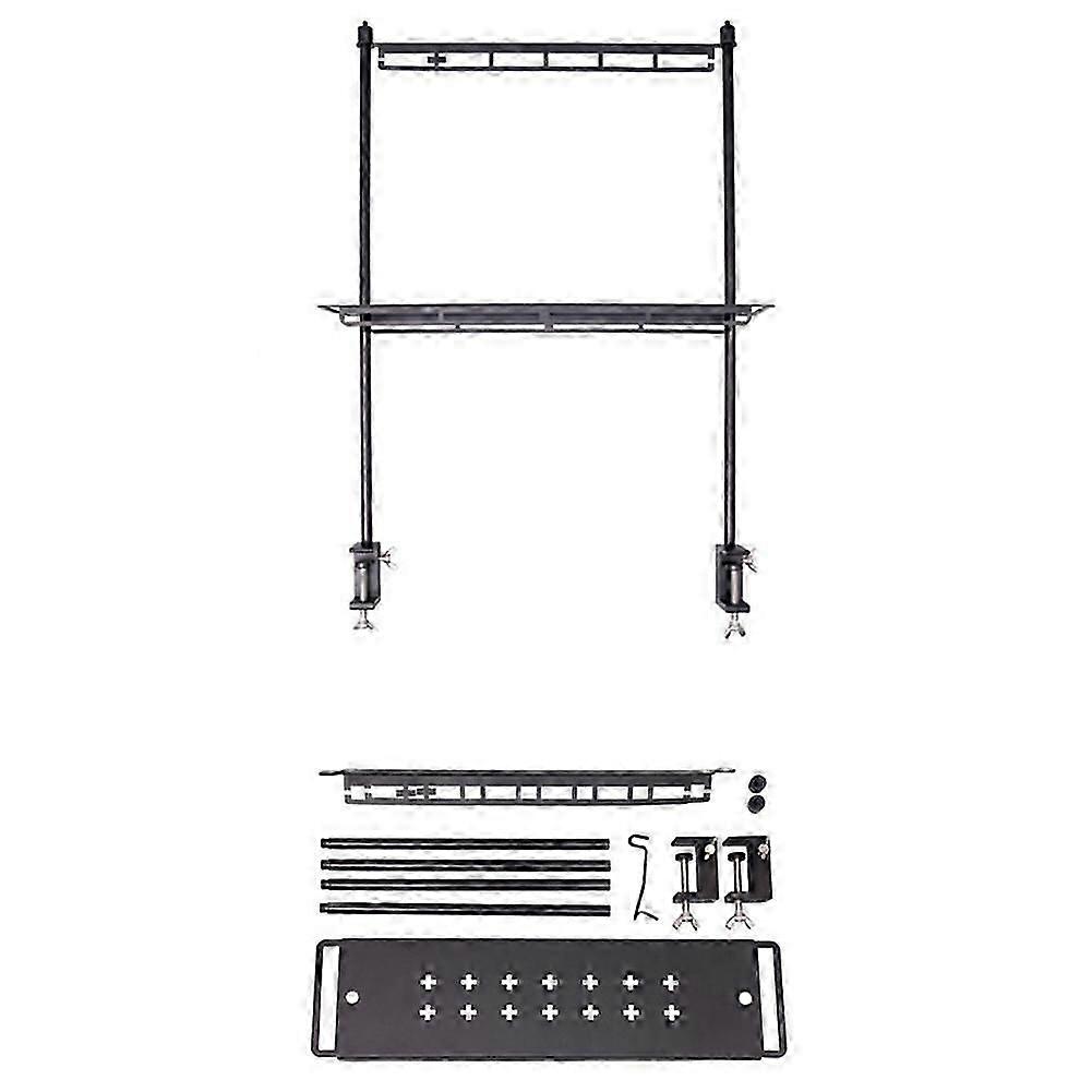 Storage Rack Folding Multi-Layer Rack Camping Tabletop Double-Layer Storage Rack Cutlery Rack Light Rack Long Style