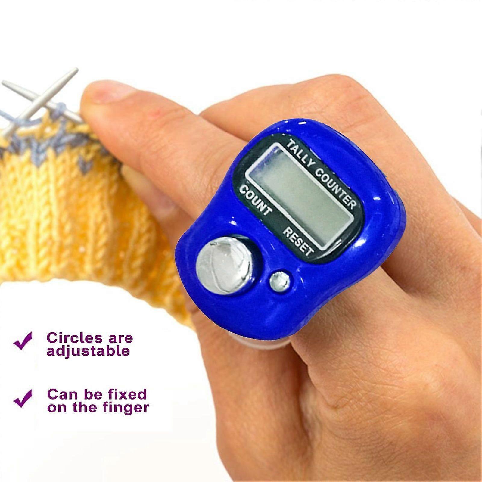 Finger Tally Counter  Compact, Quick Response, Adjustable Ring, LCD Display
