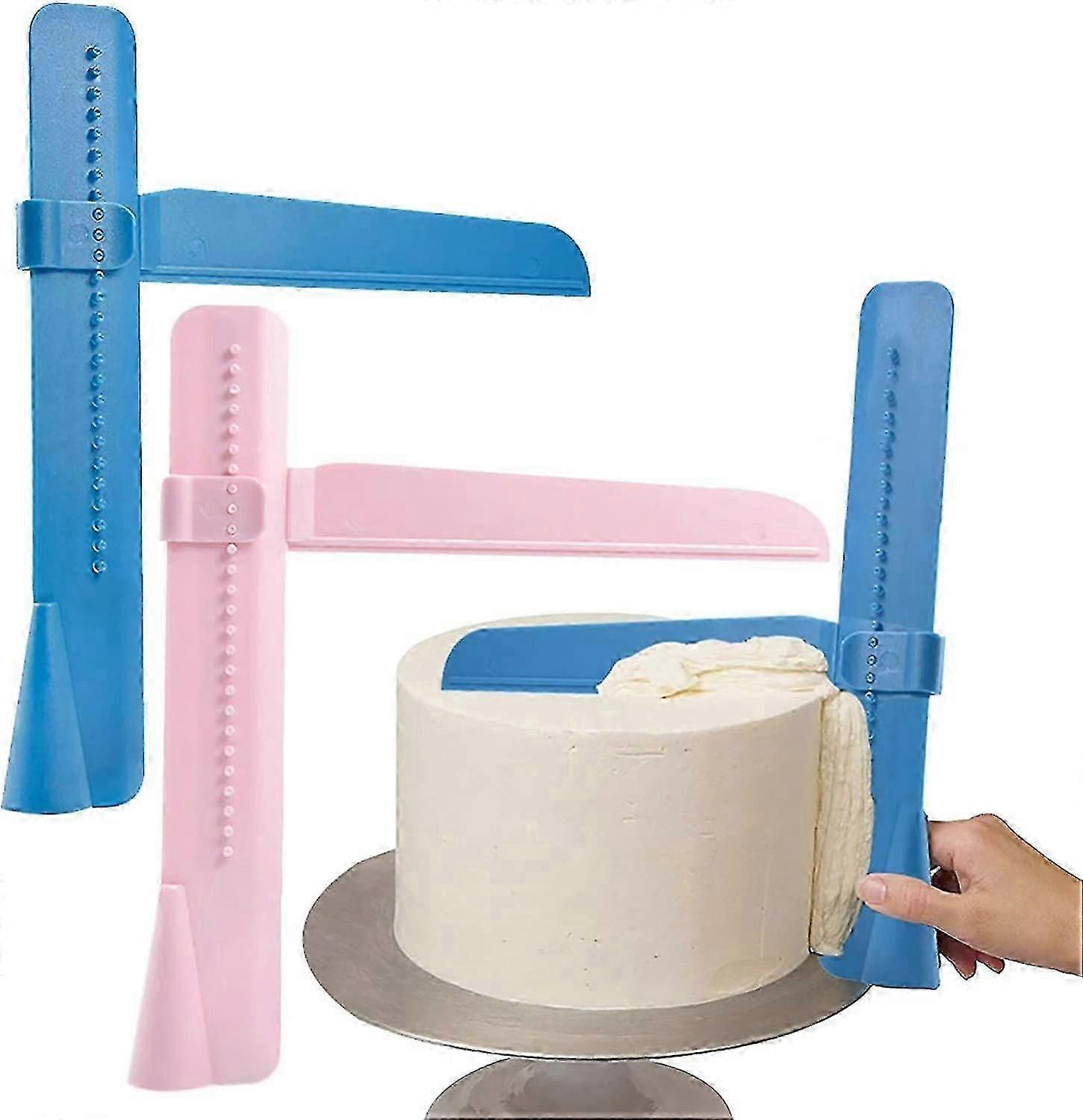 Cake Scraper Adjustable Diy Baking Decorating Tool 2 Pcs