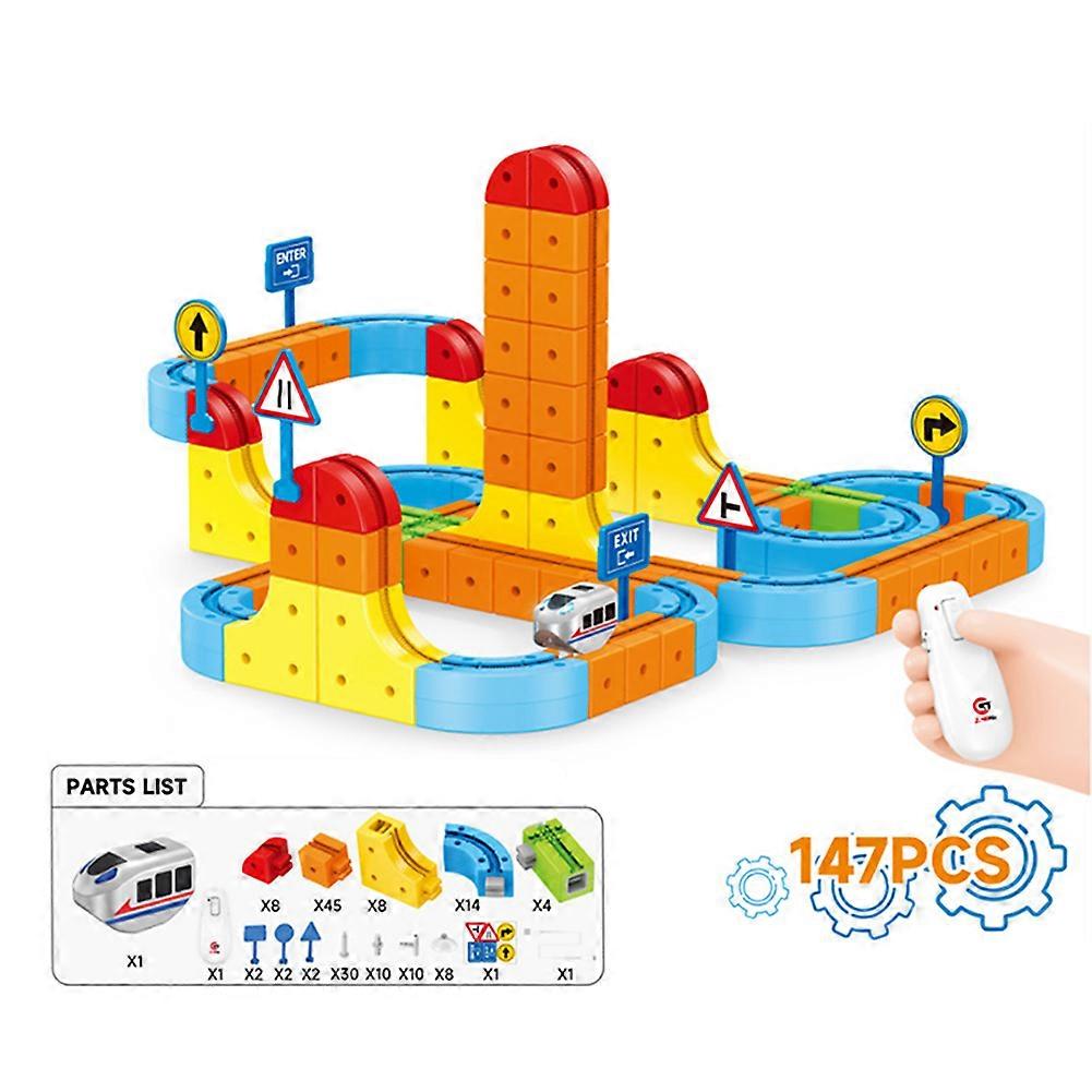 DIY high-speed rail construction kit STEM Learning & Spatial Skill Development Parent-child bonding floor play