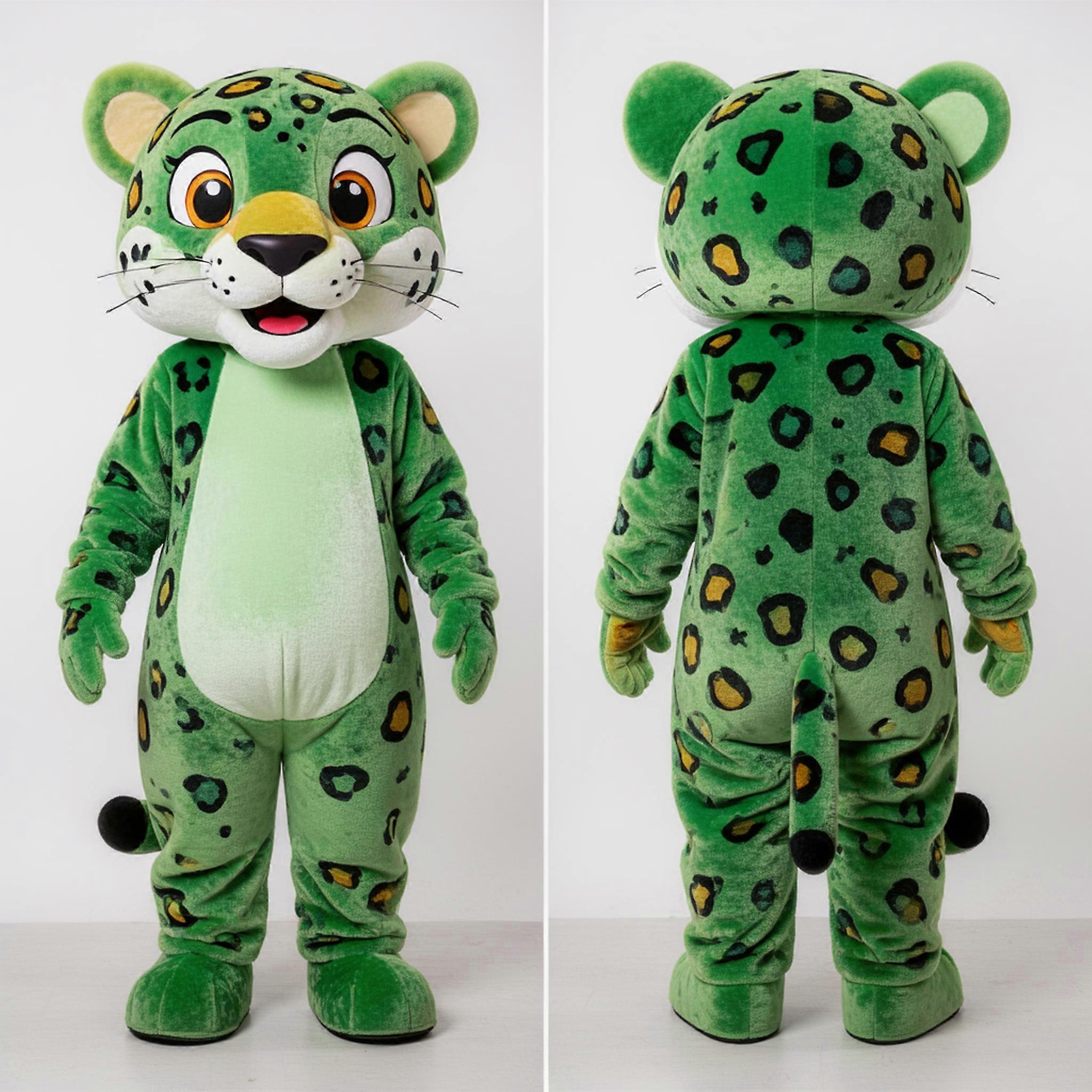 MASTICOT Emerald Green Broad Shouldered Jaguar Mascot
