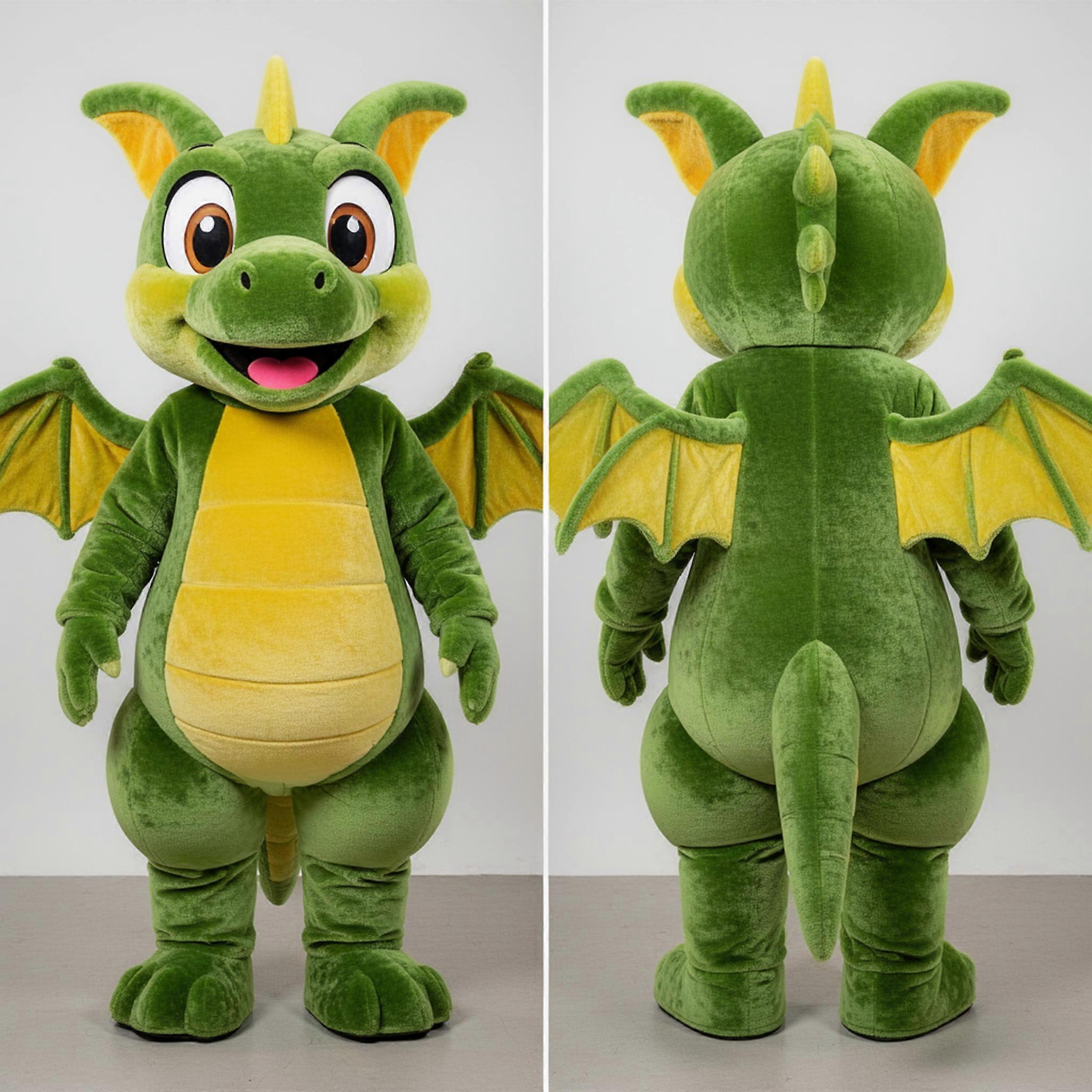 MASTICOT Olive Green Streamlined Dimorphodon Mascot