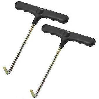 2pcs Trampoline Spring Pull Tool, T-hook Spring Puller compatible with Trampoline Maintenance Edition 0428
