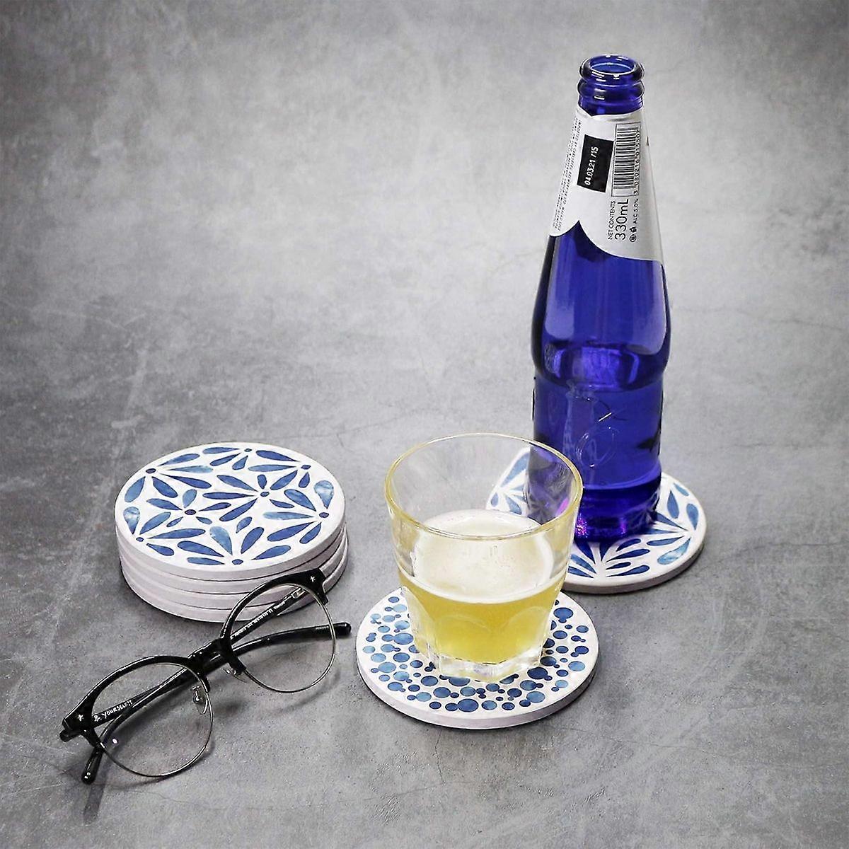 Stylish Absorbent Ceramic Coasters For Home Use