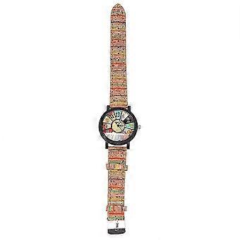 1 Stück Herren-Armbanduhr mit Holzmaserung, Quarzwerk, Stil 4, aus PU-Leder, für Studenten, COS