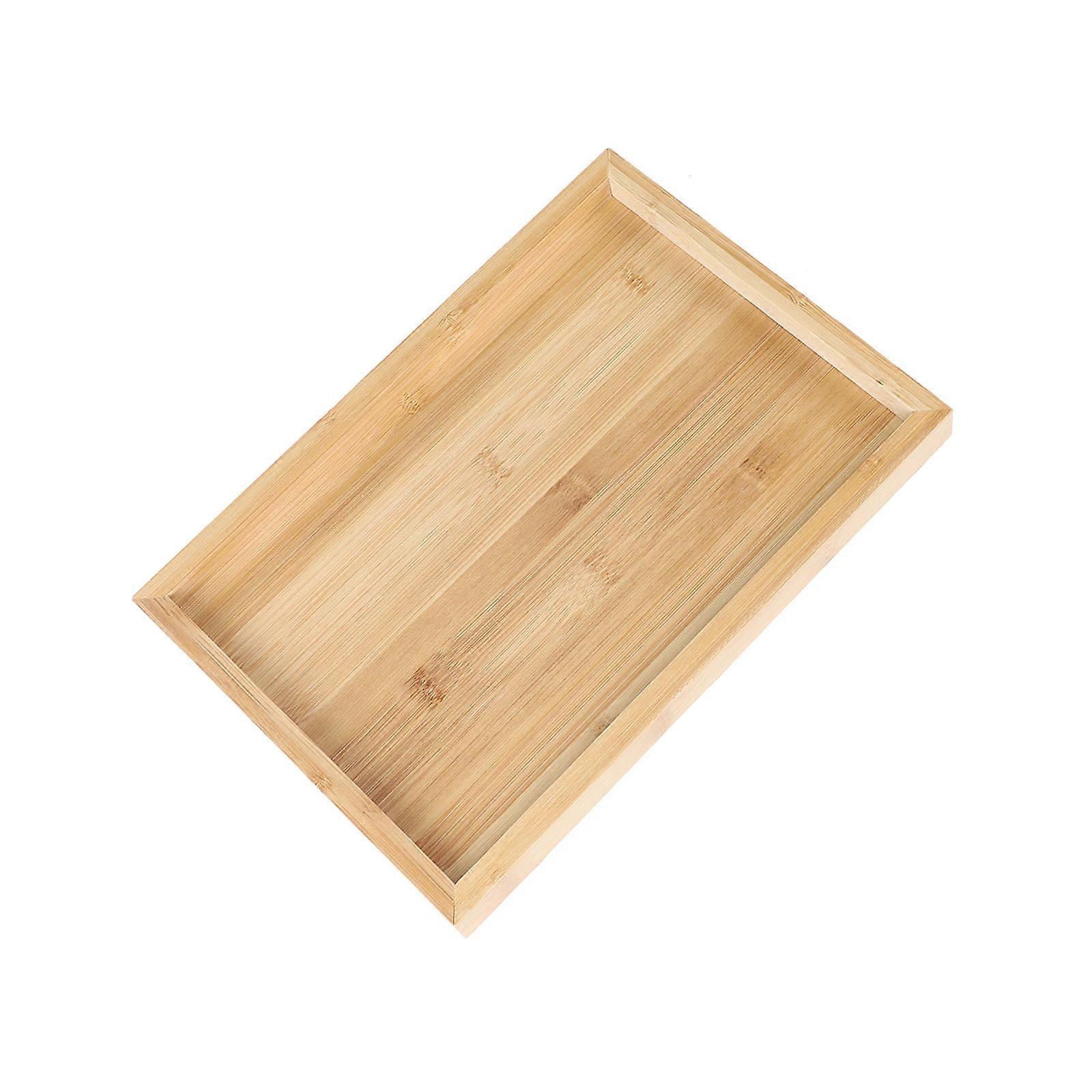 Outdoor Serving Tray Fruit Platter Practical Rectangular Tray Khaki 1Set Waterproof