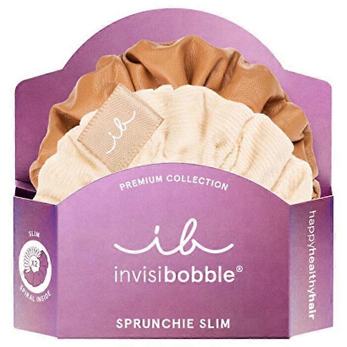 Sprunchie Slim Premium Crème de Caramel - elastico per capelli (2 pezzi)