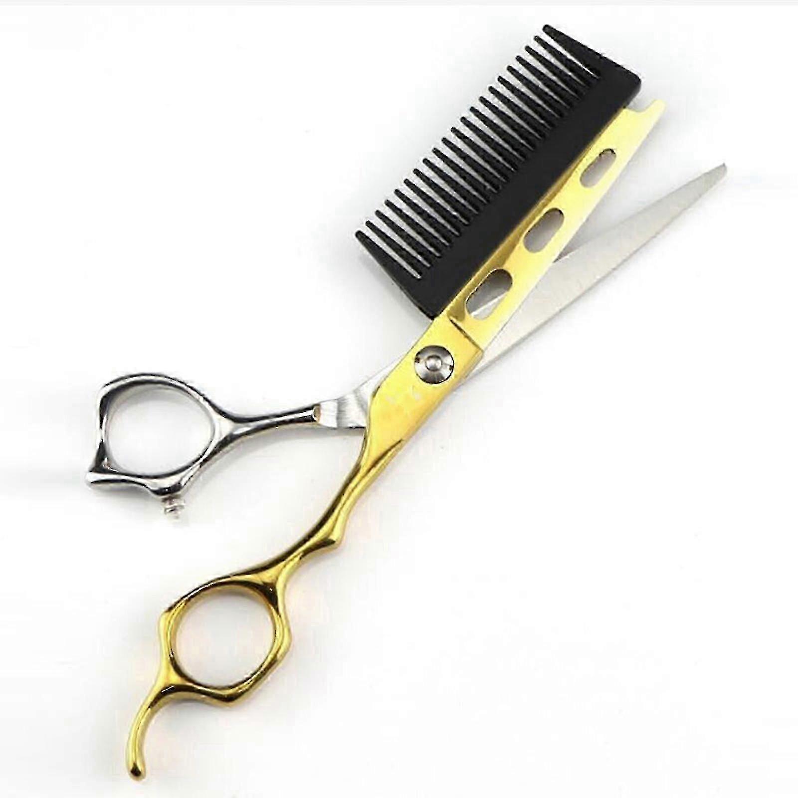 Ergonomic Detachable Comb Barber Scissors