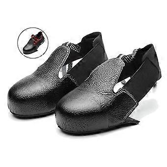 Copriscarpe antinfortunistiche con punta in acciaio unisex antiscivolo antiscivolo (nero, 36-46)