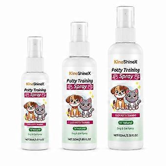 30 ml/50 ml/100 ml Stubenreinheitstraining-Spray für Hunde und Katzen, um Haustiere dazu zu bringen, in bestimmten Bereichen zu urinieren und Kot abzusetzen