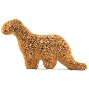 Dino Chicken Nugget Plush Brontosaurus Pillow Toy, Soft Funny Dinosaur Nugget Gift for Kids Adults