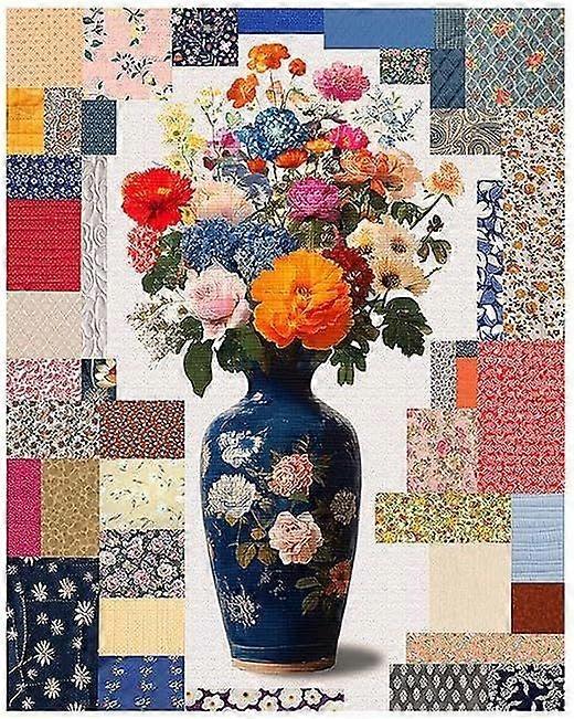 Quebra-cabeça Vaso de Flores Acolchoado DDA648