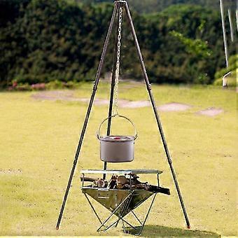 Compact Telescopic Campfire Cooking Tripod