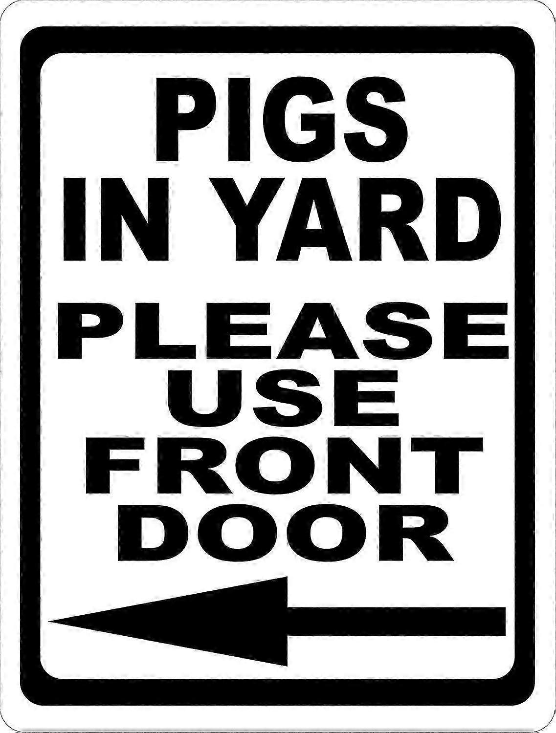 8x12 Rustproof Metal Direction Sign