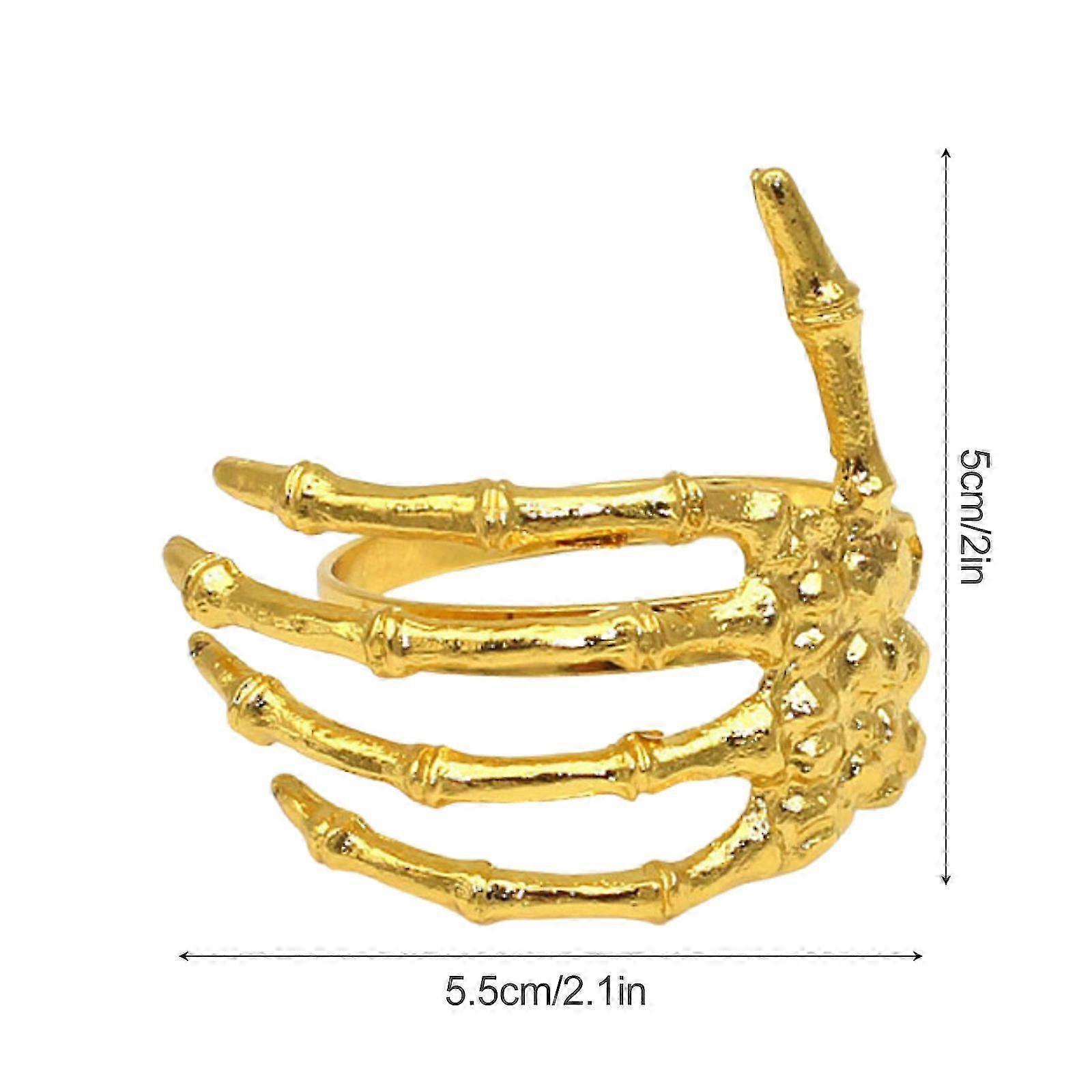 Skeleton Hand Alloy Napkin Rings