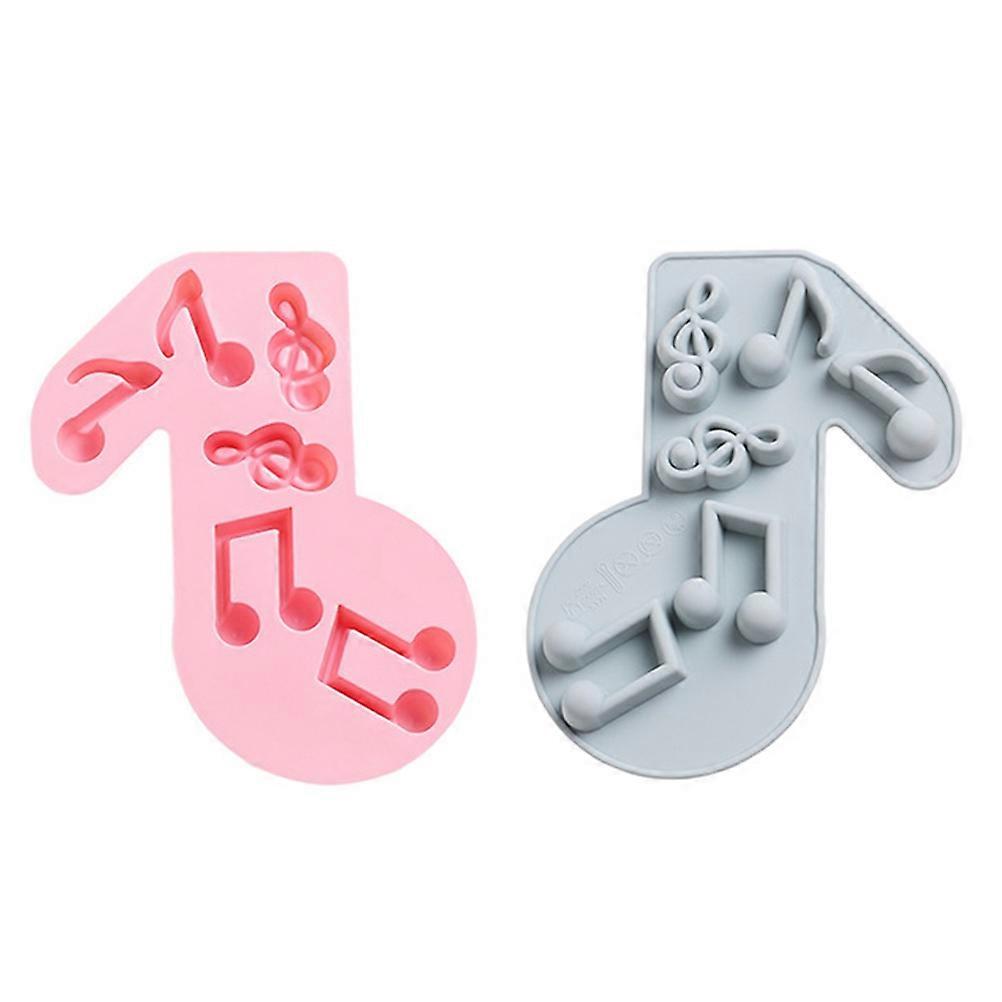 Silicone Baking Mold for Chocolate Making 6Pcs Note Shape Design