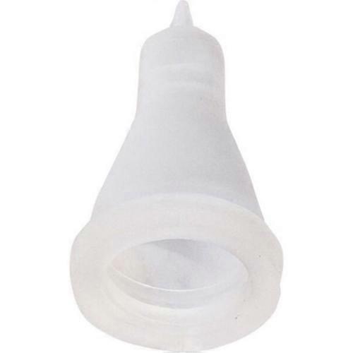 Tuff Stuff Clear Snap On Nipple, 1 Each / Small,Clear