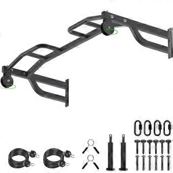 Heavy Duty plafondgemonteerde optrekstang, multifunctionele kin-upstang voor thuisgymnastiek