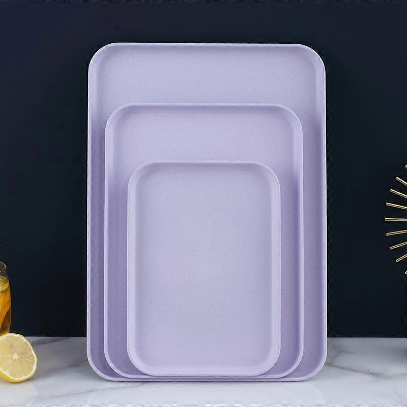 Rectangular Restaurant Water Cup Kindergarten Fruit Household Tray