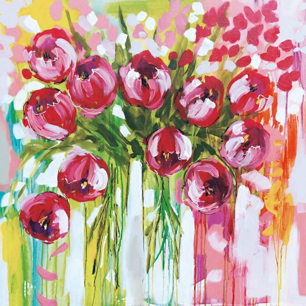 Razzle Dazzle Tulips Poster
