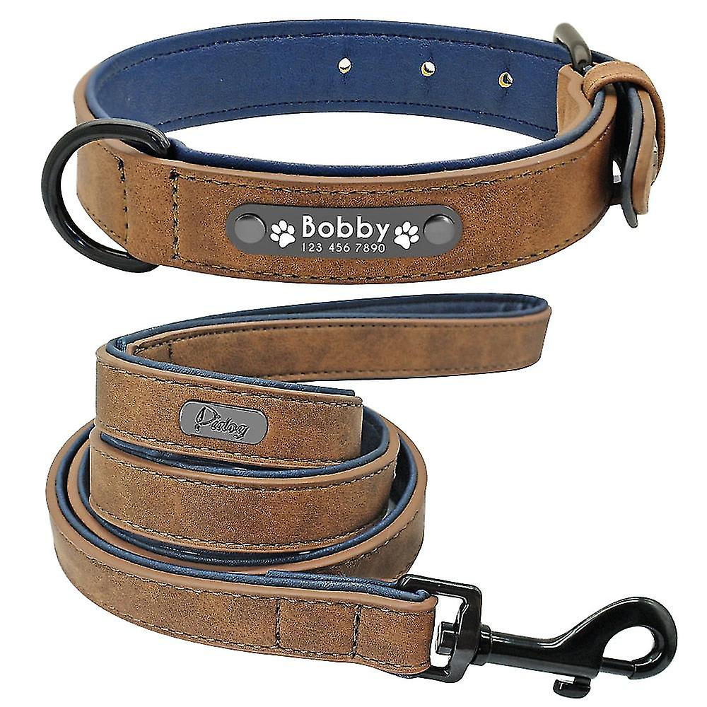 Dog Collar And Leash Padded Comized End Dogs Collars Rope Set Dog Pit