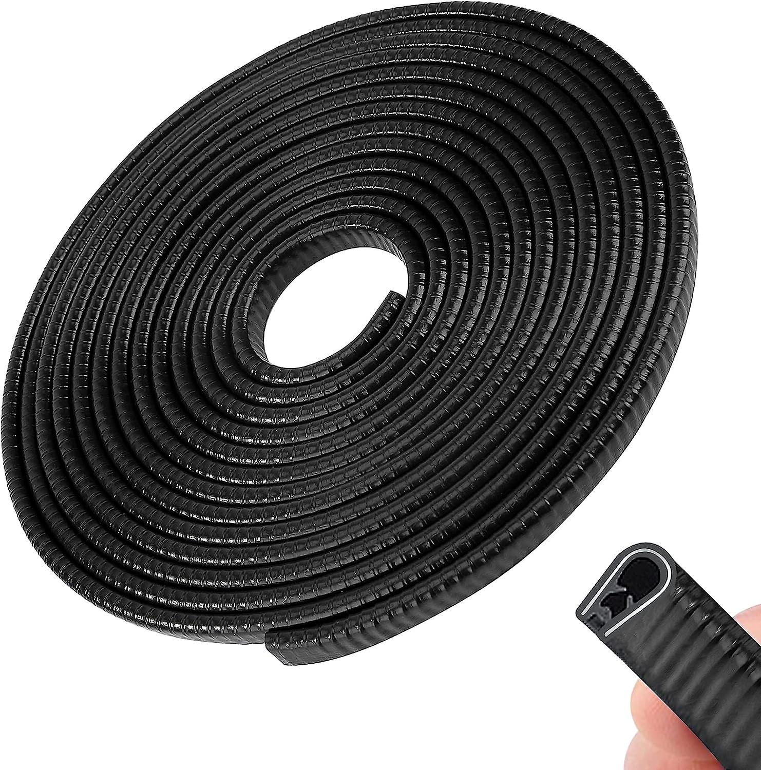 Rubber U-Shaped Car Door Protector Suitable for SUV MPV Cars and Most Models 5 Meters