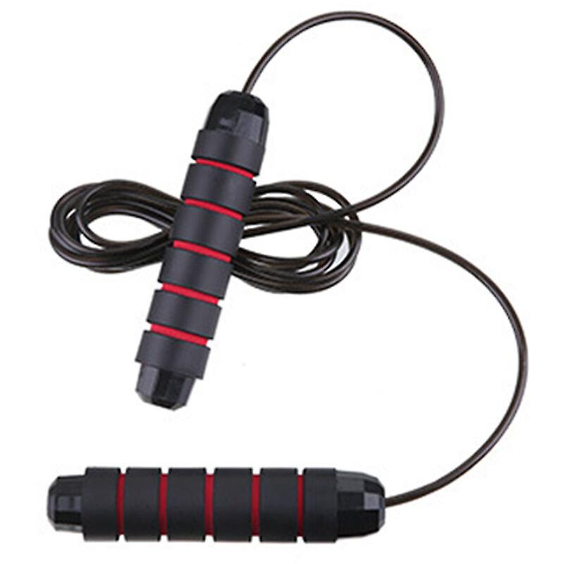 Red Jump Rope With Ball Bearings Fast Speed ​​Skipping Rope Cable And Memory Foam Handles Ideal For Aerobic Exercises Like Vit Workout