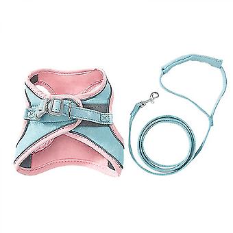 Cat Harness And Leash - Ultra Light Escape Proof Kitten Collar Cat Walking Jacket With Running Cushioning Soft And Comfortable (l)