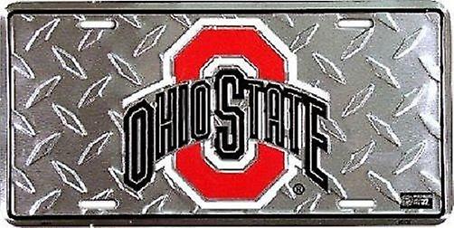 Ohio State Buckeyes NCAA "Diamond" License Plate